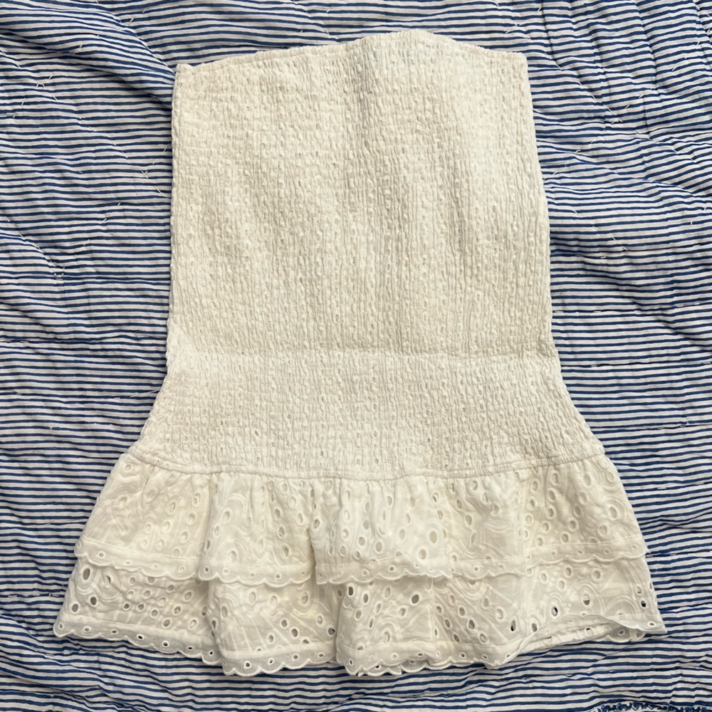 Super cute edikted white tube top dress !